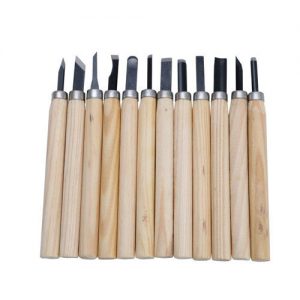 Wood/Statue Carving Tool Set of 12pcs for Carpenters and Hobbyists