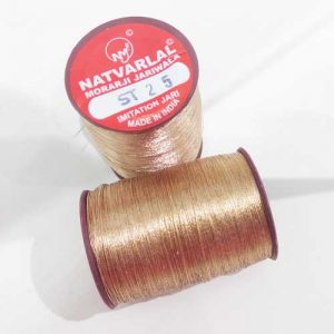 NATVARLAL Dull Copper  Zari Thread Box Of 10 Pcs