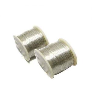 Quality Silver Zari Thread for AARI and Embroidery Purpose (Box of 20 Pcs)