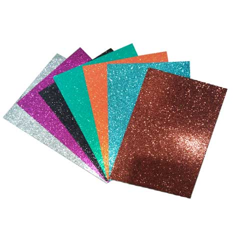 vidhyastationers Art & Craft Glitter Foam Sheet - A4 Size Pack of 20 Sheets  - Art & Craft Glitter Foam Sheet - A4 Size Pack of 20 Sheets . shop for  vidhyastationers products in India.