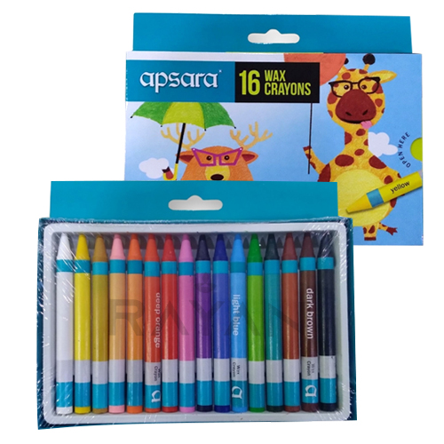 Apsara - Non Toxic Wax Crayons 16 Shades