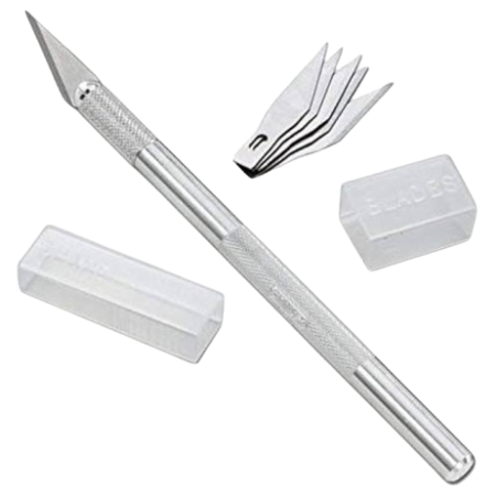 WLXY Precision Hobby Knife with 5 Blades – Craft Cutter Tool for Art, Model Making & DIY