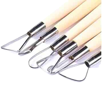 Clay Sculpting Tools Set - 6 Piece Pottery and Ceramics Kit