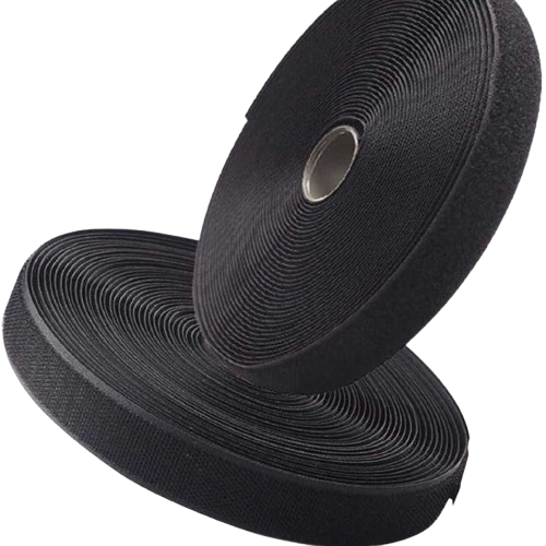 Velcro (Black) Tape for Sewing & Craft Projects | Hook & Loop Fastener Strips