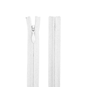 12 Pieces Of White Invisible Zip | 1 Dozen White Invisible Zip | 12 Pieces White Invisible Zips | 1 Dozen Concealed Zippers | 16 Inch Dress & Frock Zip | Tailoring & Sewing Use - Image 3