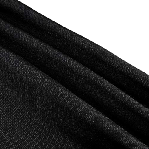 Poplin Cloth 1 Metre Black | Smooth, Lightweight Fabric for Dressmaking | Embroidery Cloth | Hoop Cloth - Image 5