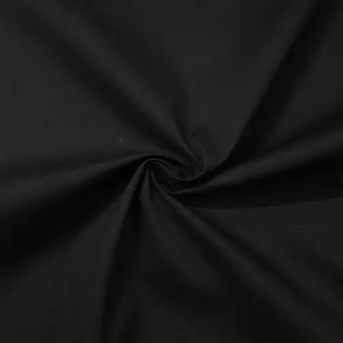Poplin Cloth 1 Metre Black | Smooth, Lightweight Fabric for Dressmaking | Embroidery Cloth | Hoop Cloth - Image 4