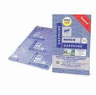 Kores Sapphire Pencil Blue Carbon Paper | Smooth & Clear Impressions | Durable & Reusable Sheets | Pack of 100 Sheets