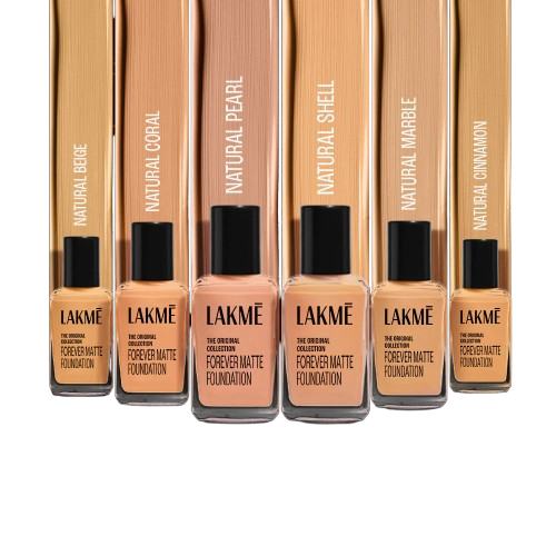 Lakmé Forever Matte Foundation – Natural Pearl | Vitamin E | Water Resistant | Lightweight Coverage - Image 2