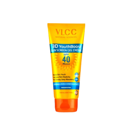 VLCC 3D YouthBoost Sunscreen Gel Crème SPF 40 PA++++ 25g | Anti-Ageing UV Protection for All Skin Types
