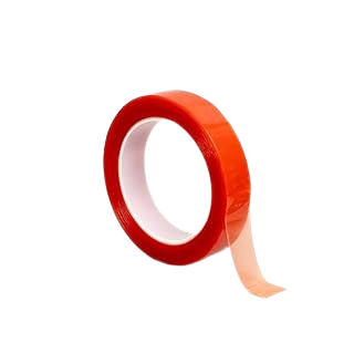 Red Transparent Adhesive Tape – Strong Double-Sided Clear Tape for Craft, Office & Home Use