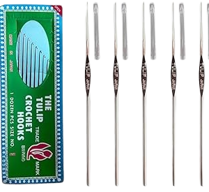 Tulip Needle Combo Pack – Size 12, 13, 14, 23, 24 – Premium Embroidery & Aari Work Needles