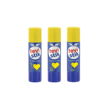 Fevistik Glue Stick | Non-Messy, Fast & Strong Adhesive | Safe for Kids, School & Office Use