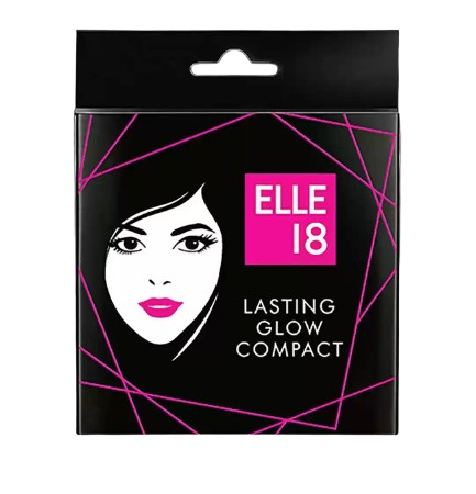 Elle 18 Lasting Glow Compact | Oil-Free Matte Finish with Shades Pearl, Marble, Shell & Coral