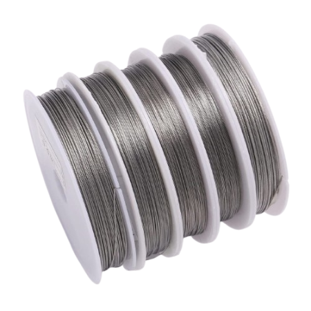 Silver Craft Gire Wire Spools for Jewelry Making and DIY Projects