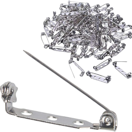 Silver Brooch Pin Backs for Jewelry & Craft Making