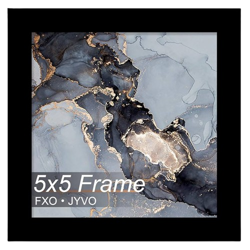 5x5 Inch Black Photo Frame | Stylish Square Frame for Photos & Artwork - Image 3