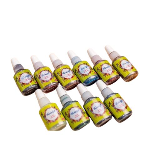 Fevicryl Glass Colours pack of 10pcs – Transparent Glossy Paints for Glass Painting & Craft - Image 2