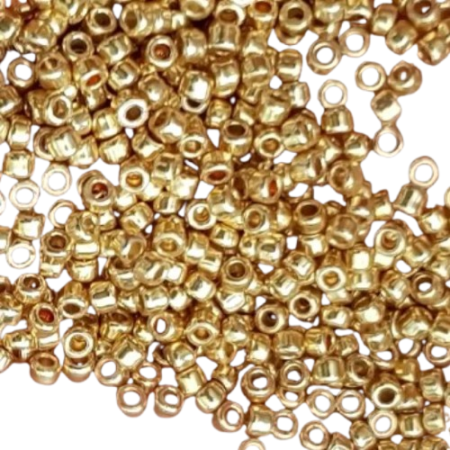 Golden Sugar Beads for Aari Work | Shiny Embroidery Beads for Hand & Machine Work