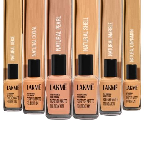 Lakmé Forever Matte Foundation – Natural Coral | Lightweight | Vitamin E Enriched | Matte Base - Image 2