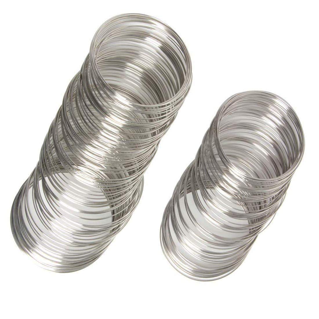 DIY Crafts Nickel Silver Memory Wire – 40 Pcs Jewelry Making Set