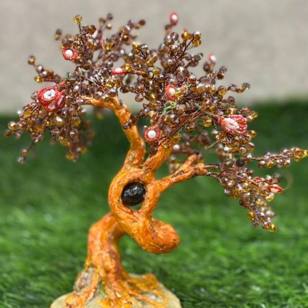 Handcrafted Beaded Tree Wall Decor- Artificial Trees